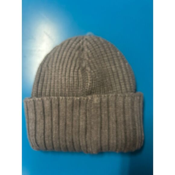 Mainstay Knit Beanie Ribbed Winter Hat Olive Green One Size - Picture 2 of 3